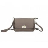 Geanta dama Delis, Madeleine GT2661, piele naturala, Dark taupe