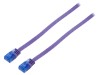 Cablu Patch UTP Cat6a Violet 2m Goobay, Ethernet, Cupru, PVC, Conector RJ45