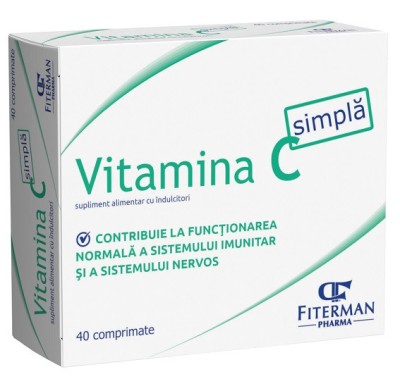 VITAMINA C SIMPLA 180MG 40CPR foto