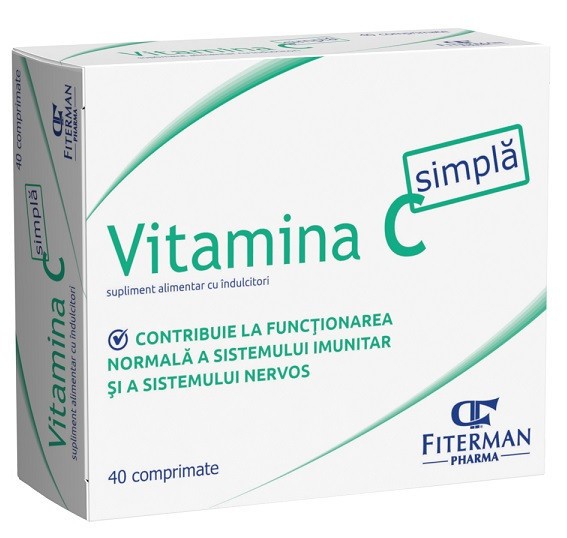 VITAMINA C SIMPLA 180MG 40CPR