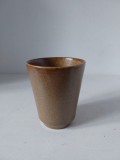 Pahar ceramica gresie vintage Grespots Digoin Made in Frence Stoneware, 9cm inaltime