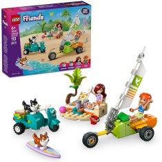 LEGO&reg; Friends - Aventuri cu catei la surfing si pe scuter 42641, 113 piese