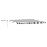 vidaXL Cort electric retractabil Antracit și Alb 4,5 &times; 3 m 3419994