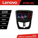 Navigatie Peugeot 207 Lenovo Kit-PE01 8 core QLED 2K 8+256 360 Android Waze USB Navigatie Internet Youtube Radio CarStore Technology