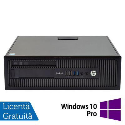 PC Refurbished HP ProDesk 600 G1 SFF, Intel Core i5-4570 3.20GHz, 8GB DDR3, 500GB HDD, DVD-ROM + Windows 10 Pro NewTechnology Media foto