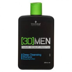 Schwarzkopf Professional 3DMEN Deep Cleansing Shampoo sampon pentru curatare profunda pentru barbati 250 ml foto