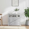 VidaXL Servantă cu lumini LED, gri beton, 80x35x75 cm