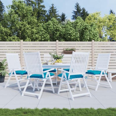 vidaXL Perne de scaun 6 buc. albastru deschis 40x40x7 cm textil oxford foto