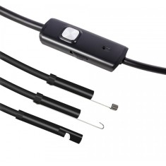 Camera Endoscop Techstar? EN10, Flexibila, IP67, Iluminare LED, MicroUSB, Magnet, Carlig, Oglinda, 1m foto