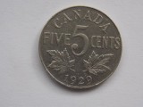 5 CENTS 1929 CANADA, America de Nord