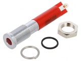 Lampa LED Roșie &Oslash;6mm IP67 Alamă