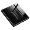 Intrerupator modern, design clape pian, 220V, 10A, 2 clapete pian, UE standard, Intrerupatoar de perete, negru