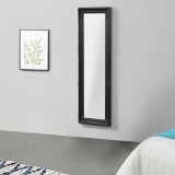 Oglinda de perete Livorno S 132 x 42 x 3,5 cm lemn negru [en.casa] HausGarden Leisure