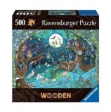 Cumpara ieftin Puzzle Ravensburger lemn Padure, 500 piese