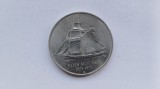 Norvegia-5 Kroner 1975-Cea de-a 150-a aniversare - Imigrare &icirc;n America, Europa