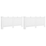 Cumpara ieftin Masti de calorifer, 2 buc., alb, 172 x 19 x 81,5 cm, MDF