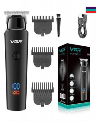 Trimmer contur, VGR 937, Display, 2000mah, PROFESIONAL, cap T, Negru foto