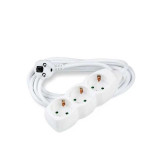 Prelungitor 3 prize cablu 3x1.5mmp 1.5m alb Technik EXTS-3S1.5M-THK