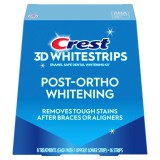 Benzi pentru albirea dinților Crest 3D Whitestrips Post-Ortho Whitening, 45 min, 8 tratamente (16 benzi)