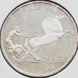 708 San Marino 500 lire 1992 Summer Olympics, Barcelona km 276 argint, Europa