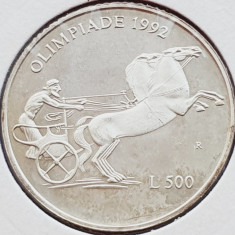 708 San Marino 500 lire 1992 Summer Olympics, Barcelona km 276 argint