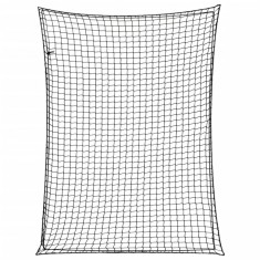 vidaXL Plasă de remorcă cu funie elastică, negru, 4x3 m, PP