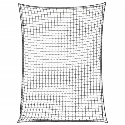 Plasă de remorcă cu funie elastică, negru, 4x3 m, PP foto