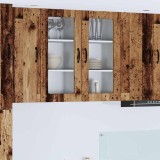 vidaXL Dulap de bucătărie cu raft 2 pcs Lemn vechi 40 x 31 x 80 cm 885352