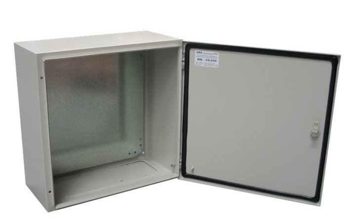 Tablou 400x400x200mm electric metalic industrial cu contrapanou galvanizat IP66 1000V 630A vopsit electrostatic