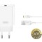Incarcator Retea Cu Cablu Lightning XO Design CE33 18W 3A 1 x USB-A Alb