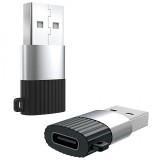 Adaptor OTG USB Type-C la USB XO Design NB149-E, Negru