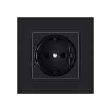 Priza Techstar&reg; PC1, Simpla, Culoare Negru, Policarbonat, 16A, 1
