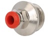 Conector Push-in Simplu AIGNEP 1/2" exterior, 20bar, Alama Nichelata, Aer Comprimat