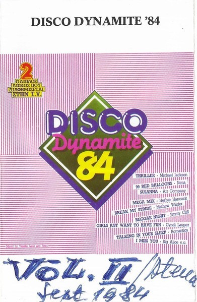 Various - Disco Dynamite '84, 2xCaseta audio