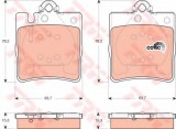 Set placute frana,frana disc MERCEDES CLK (C209) (2002 - 2009) TRW GDB1421