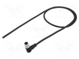 Conector M12 mufă tată &icirc;n unghi aurit 5 PIN AMPHENOL