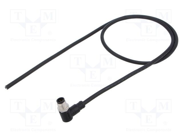 Conector M12 mufă tată &icirc;n unghi aurit 5 PIN AMPHENOL