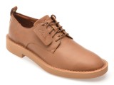 Pantofi CLARKS maro, MARTOCK LACE, din piele naturala