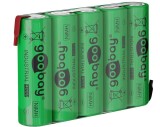 Acumulatori Goobay 5xAA 2100mAh 6V NIMH, Baterii Reincarcabile, Coada Lipit Z