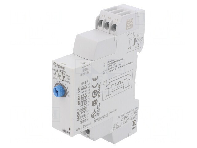 Timer SPDT 250VAC/8A 24-240VAC/DC IP20