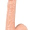 Dildo flexibil cu cap pronuntat Medium Dildo with Testicles and Suction Cup (20