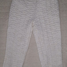 Pantaloni grosi bucle fata SO CUTE crem bumbac 2/3 ani noi