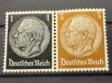 Germania / Deutsches Reich 1928-1932 "Reichspr&auml;sident Paul von Hindenburg" (1 Rpf Negru-Cenușiu &amp; 3 Rpf Ocru-Bistru) Neștampilată - CKL2
