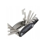Cumpara ieftin Set chei multifunctionale pentru bicicleta, 16 in 1, scule pliabile tip briceag, cu chei imbus, surubelnite, adaptor tubular si cheie spite , design c