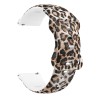 Curea silicon, compatibila Huawei Watch Fit 3, adaptor inclus, VD Very Dream&reg;, Quick Release, White Leopard