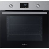 Cuptor incorporabil Samsung NV68A1170BS/OL, Electric, 68 l, Autocuratare pirolitica, True convection, Clasa A, Negru/Inox