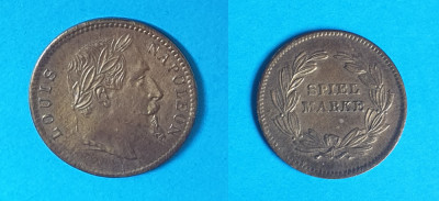 Moneda veche JETON - LOUIS NAPOLEON - SPIEL MARKE - varianta 2 cm foto