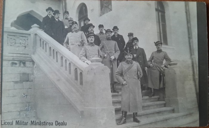 Carte postala, Liceul Militar Manastirea Dealu, Targoviste, 1914