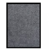 VidaXL Covoraș de ușă, gri cu dungi, 60x80 cm