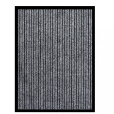 vidaXL Covoraș de ușă, gri cu dungi, 60x80 cm 331605
